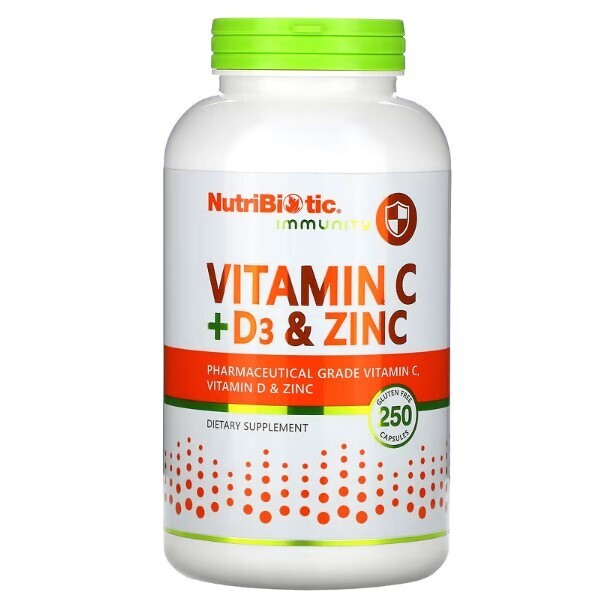 Vitamin C + D3 & Zinc 250 Caps