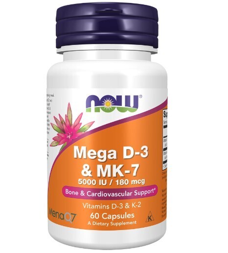 Mega D-3 &amp; MK-7 (60 Capsules)
