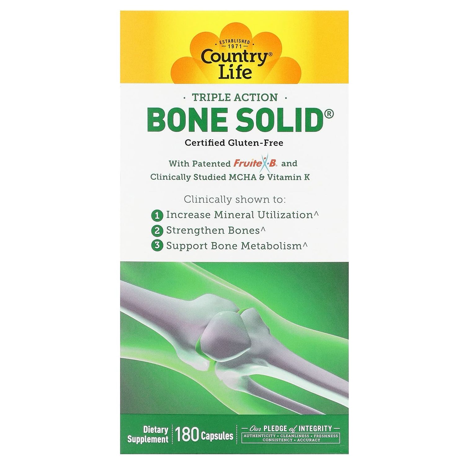 Bone Solid 180 Capsules