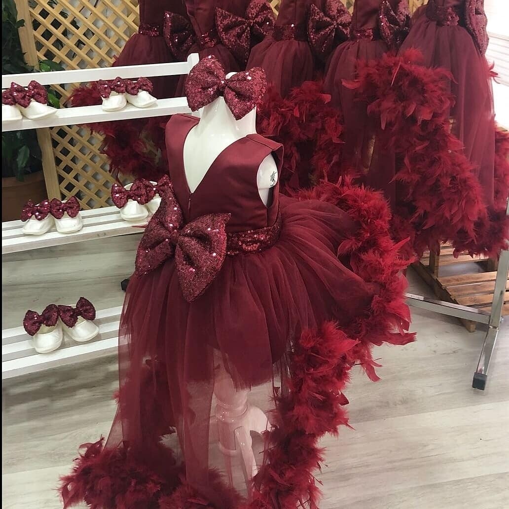 Robe à plumes princesse