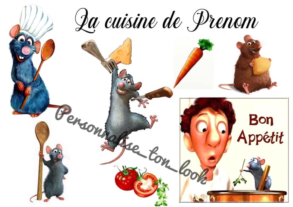 Stickers Cookeo thermomix.. Ratatouille couleur