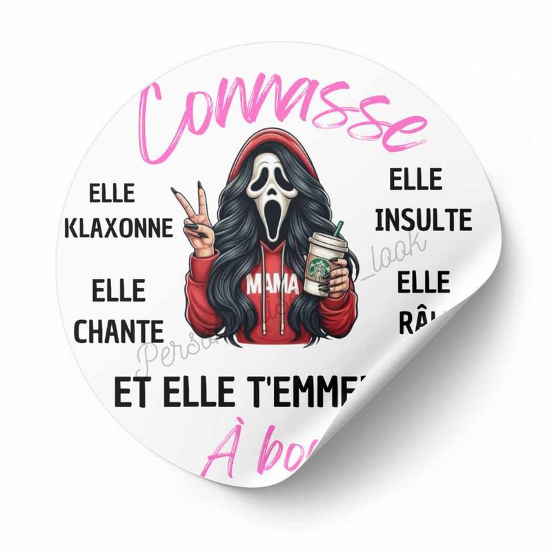 Stickers connasse à bord &quot; Mama &quot;