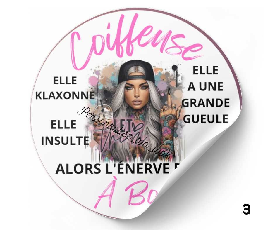 Stickers voiture humour personnalisable