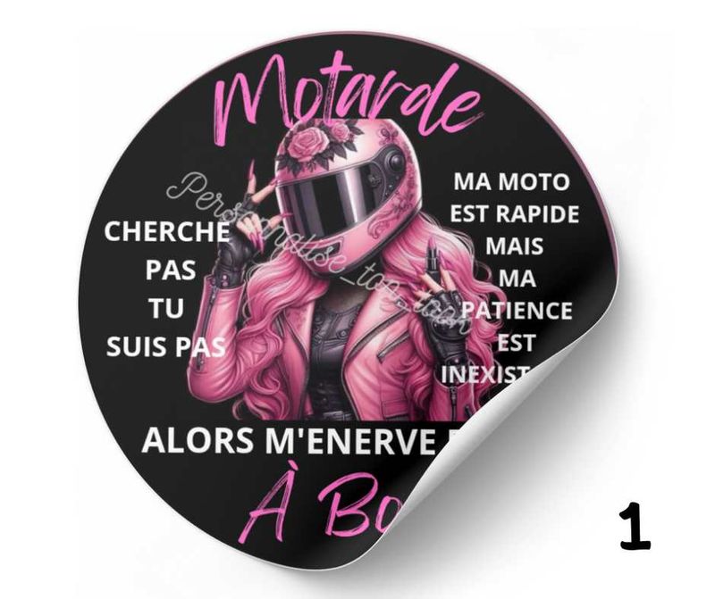 Stickers Moto humour Motard / Motarde