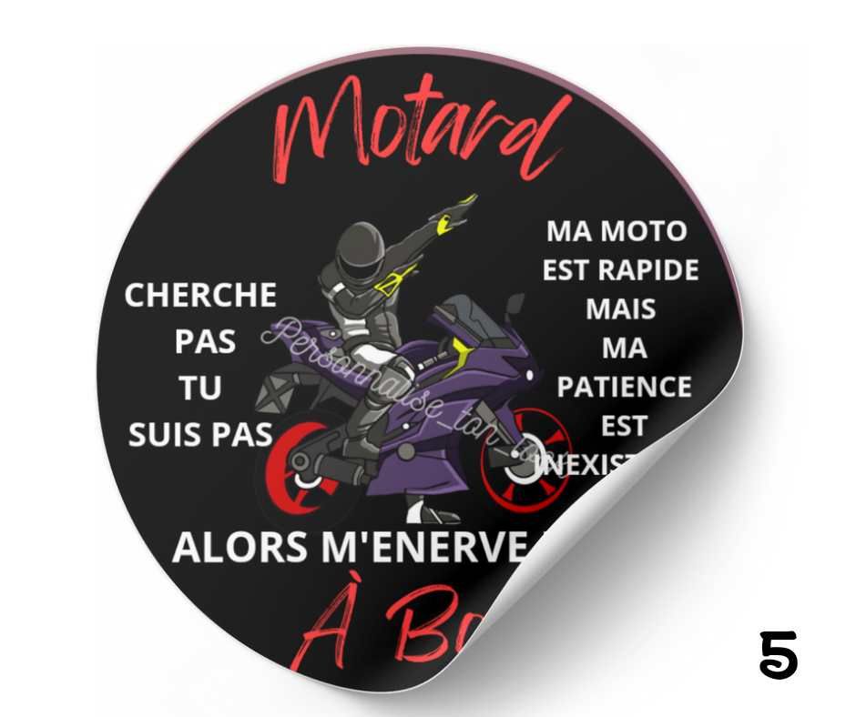Stickers Moto humour Motard / Motarde