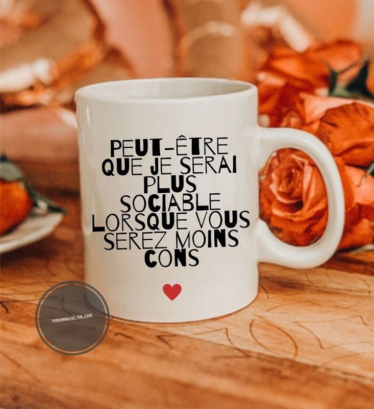 Mug humour  &quot; Sociable &quot; 