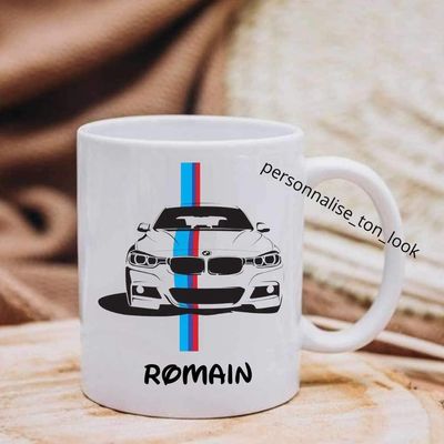 Mug BMW personnalisé tasse voiture fan BMW