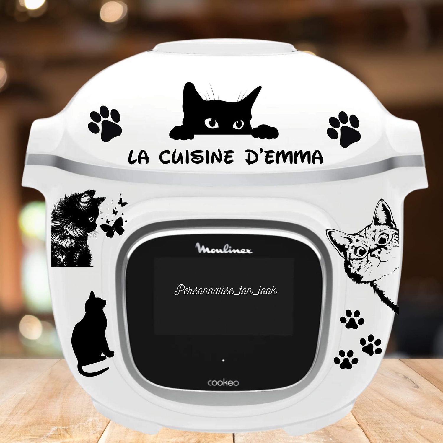 Stickers cookeo chat autocollant pour Cookeo chat
