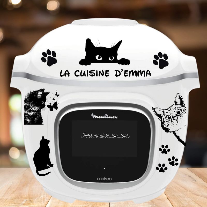 Stickers cookeo chat autocollant pour Cookeo chat