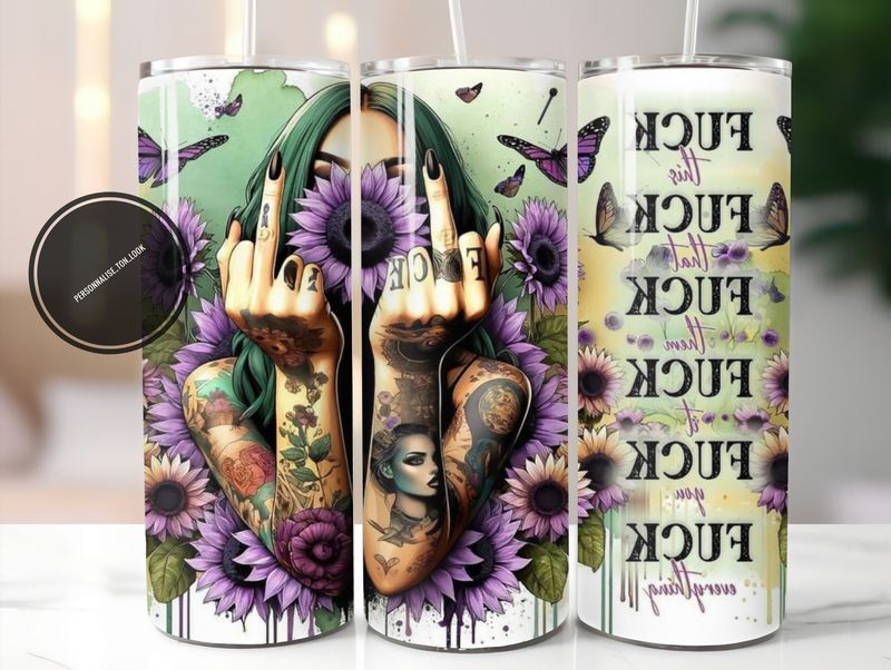 Gourde isotherme Fuck tattoo