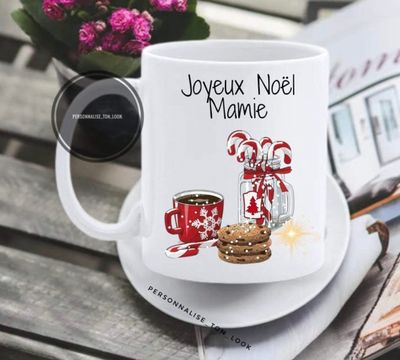 Mug joyeux Noël personnalisable