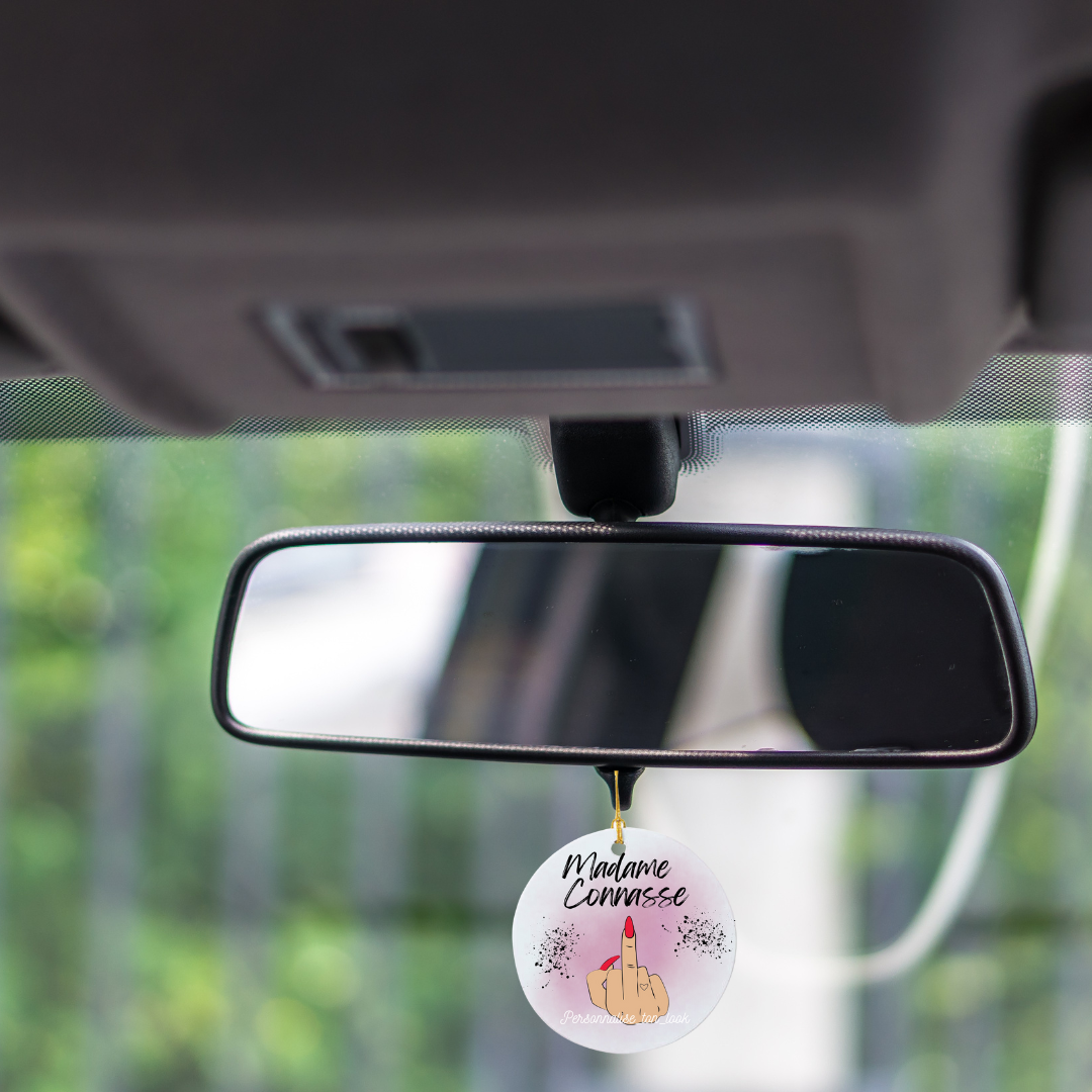 Porte clé Madame connasse Fuck suspension rétroviseur voiture