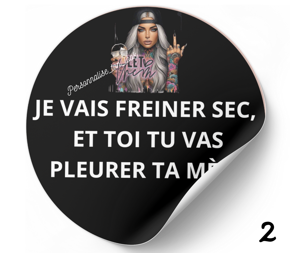 Stickers voiture humour autocollant pour voiture marrant