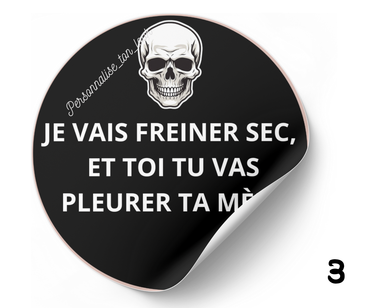 Stickers voiture humour autocollant pour voiture marrant