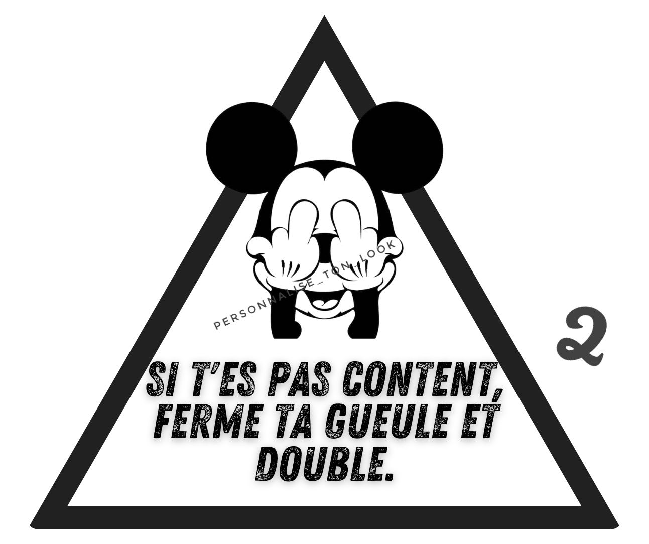 Stickers voiture drôle autocollant pare choc voiture humouristique
