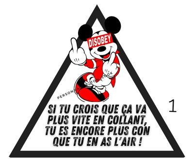 Stickers drôle pour voiture autocollant marrant voiture stickers pare choc