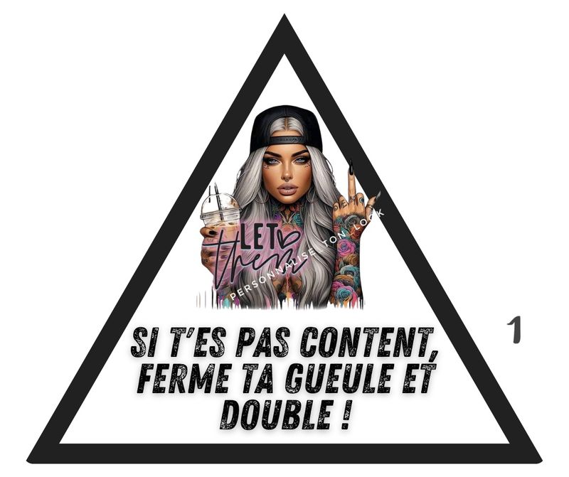 Stickers voiture drôle autocollant pare choc voiture humouristique