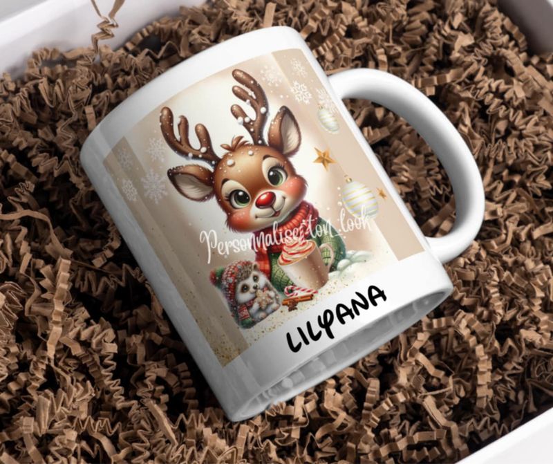 Mug de Noël Renne
