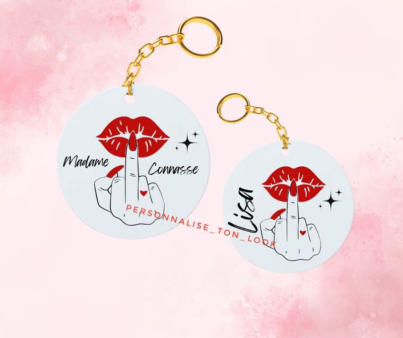 Porte clé Madame connasse Fuck