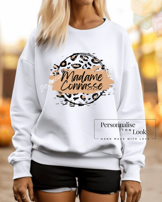 Thermocollant Madame connasse Leopard