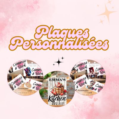 PLAQUES PERSONNALISEES