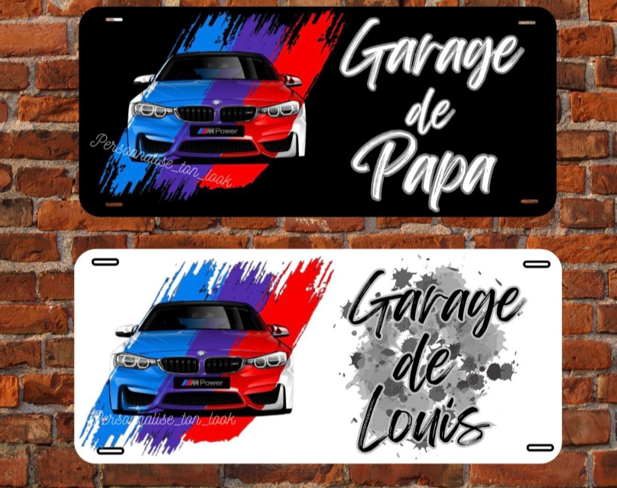 Plaque de garage BMW