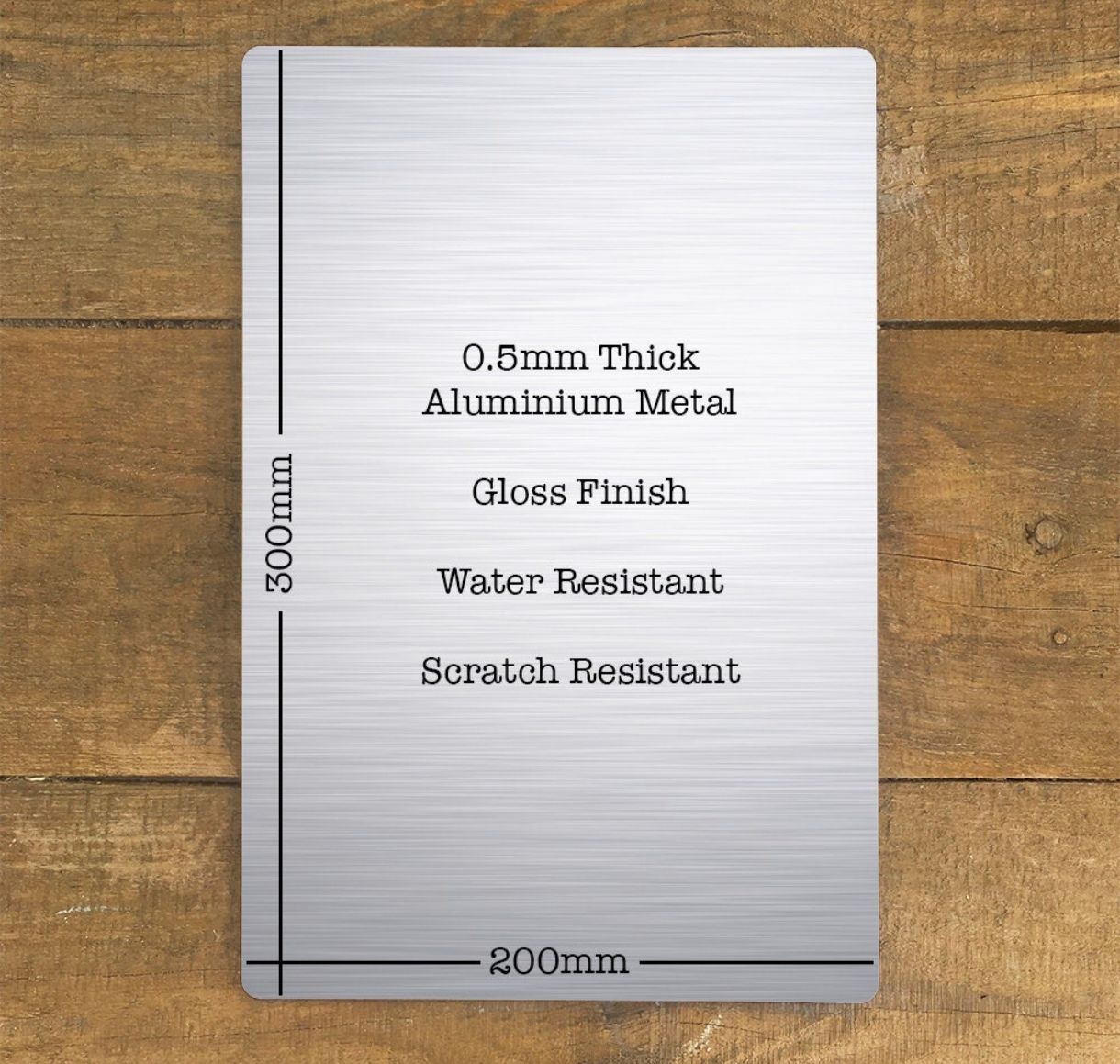 Plaque personnalisée vintage Menu