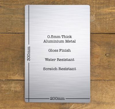 Plaque personnalisée vintage Menu