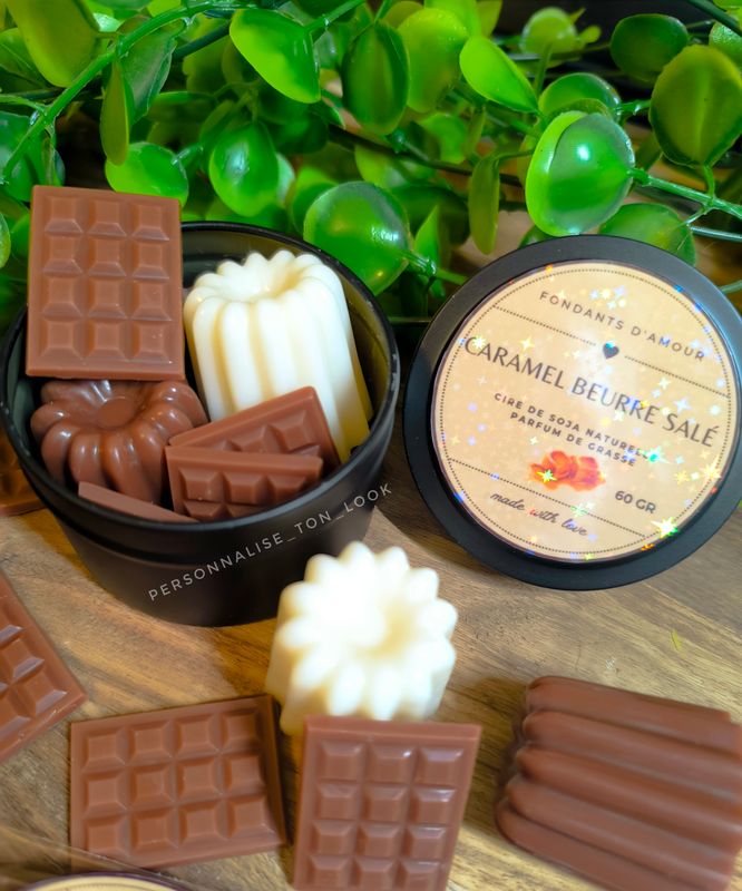 Fondants parfumés dans jolie boite Caramel beurre salé