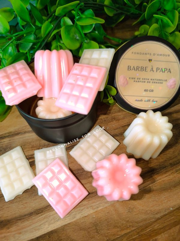 Fondants parfumés dans jolie boite Barbe à Papa