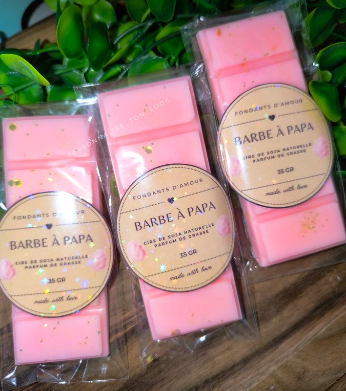 Fondants parfumés Barbe à papa