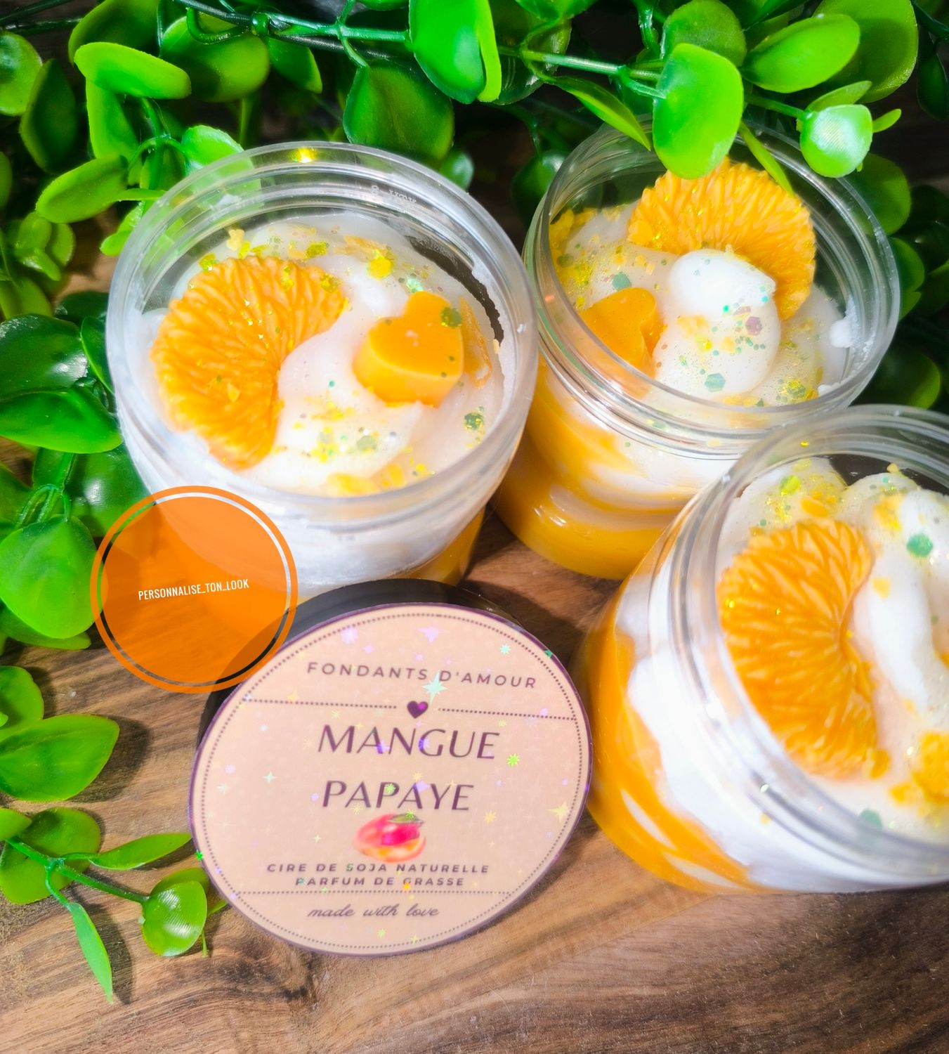 Fondant crémeux mangue papaye