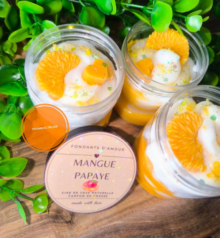 Fondant crémeux mangue papaye