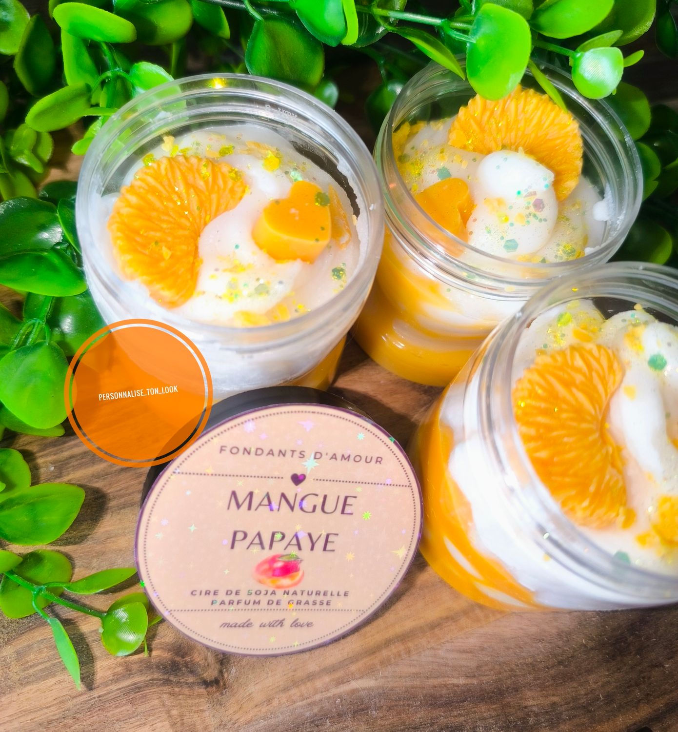 Fondant crémeux mangue papaye