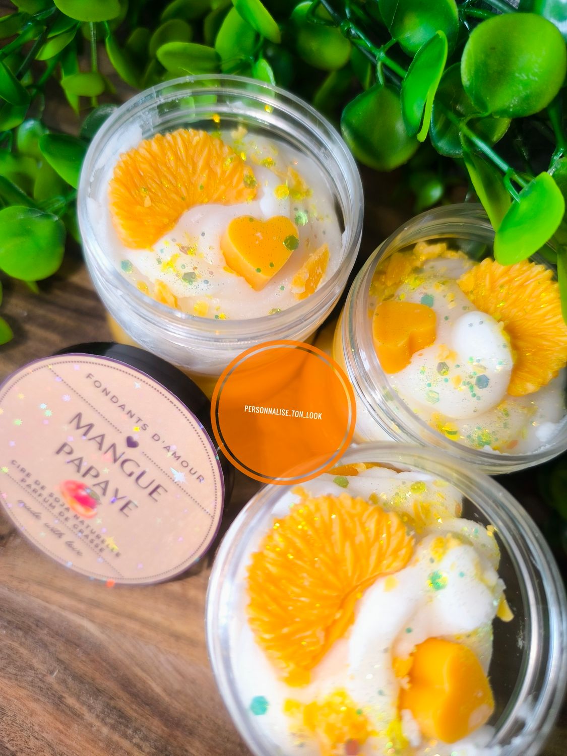 Fondant crémeux mangue papaye