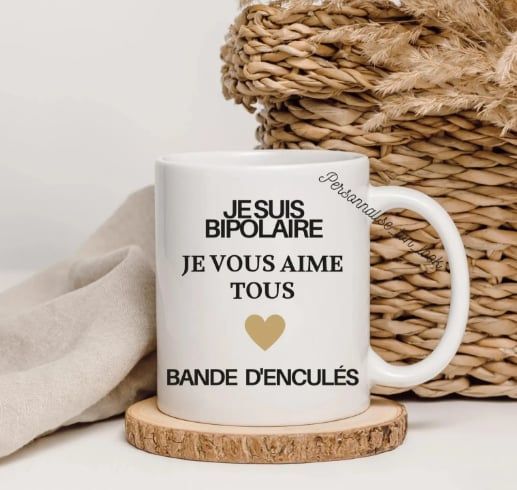 Mug Bipolaire humour 