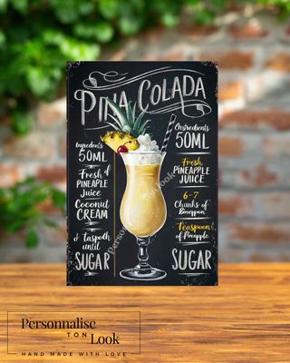 Plaque Bar Pina colada