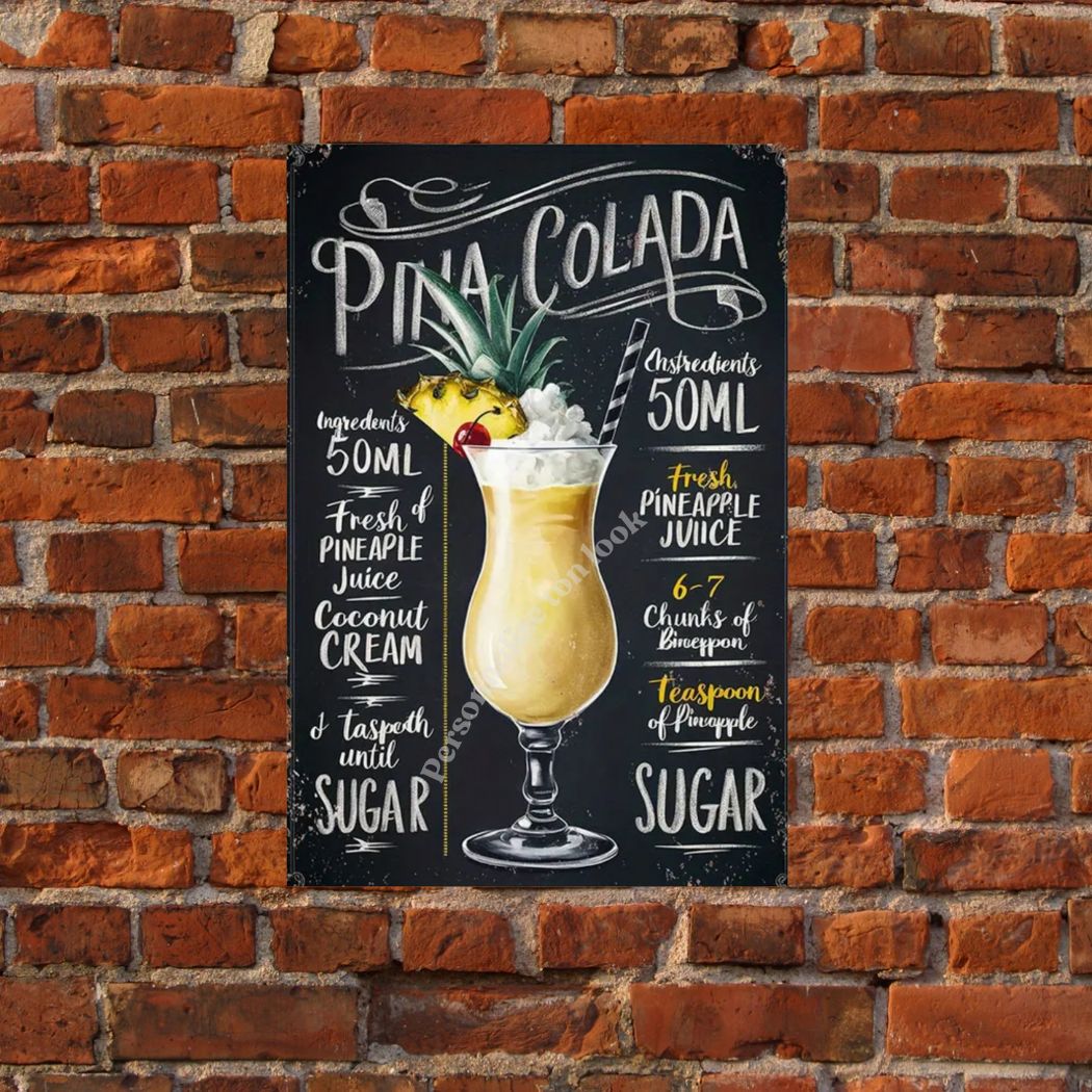 Plaque Bar Pina colada