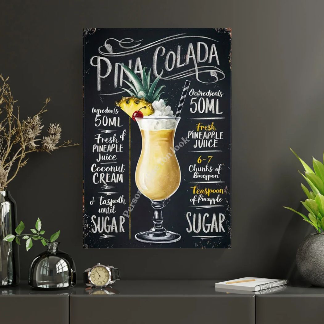 Plaque Bar Pina colada