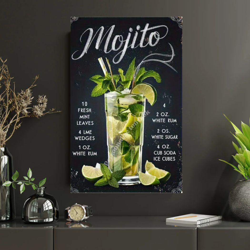 Plaque vintage Bar Mojito