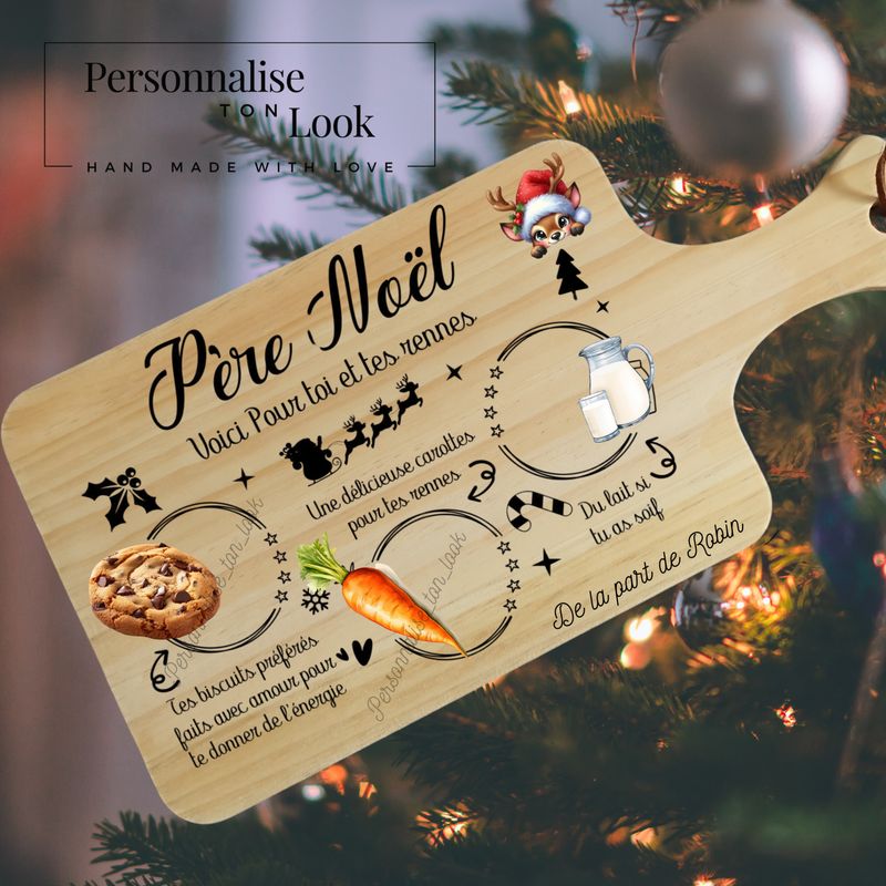 Planche personnalisée du Père Noël 