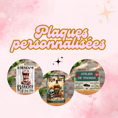 PLAQUES PERSONNALISEES