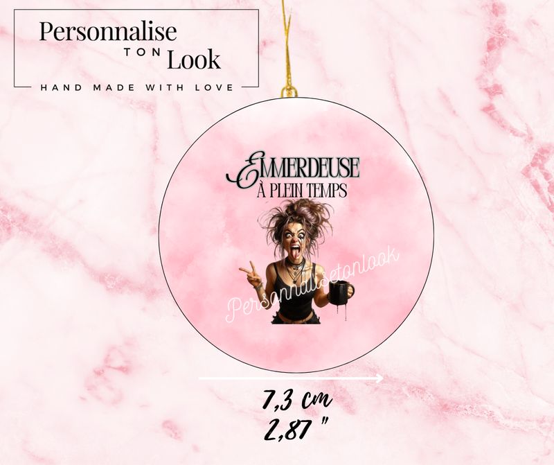 Porte clé Emmerdeuse déco rétroviseur voiture