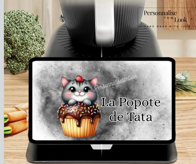 Protège écran Thermomix TM7 personnalisé Chat