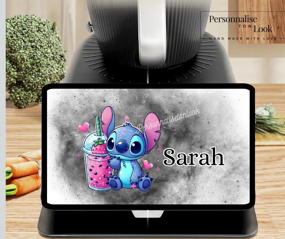 Protège écran Thermomix TM7 personnalisé Stitch fraise 