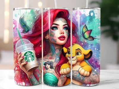 Gourde Ariel &amp; Simba