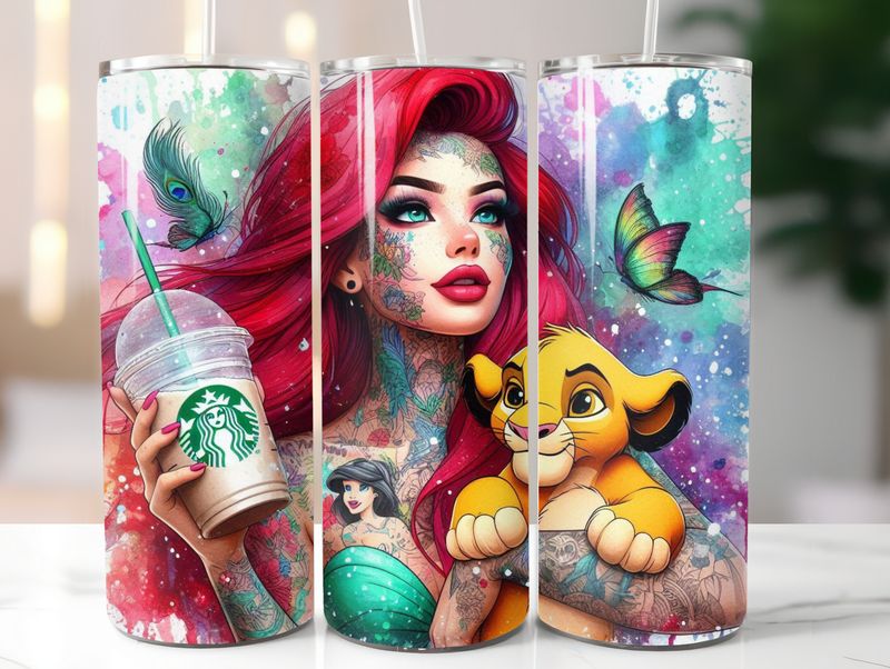 Gourde Ariel &amp; Simba