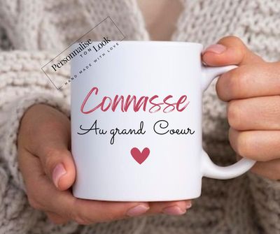 Mug connasse au grand coeur