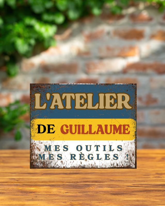 Plaque métal Atelier / Garage