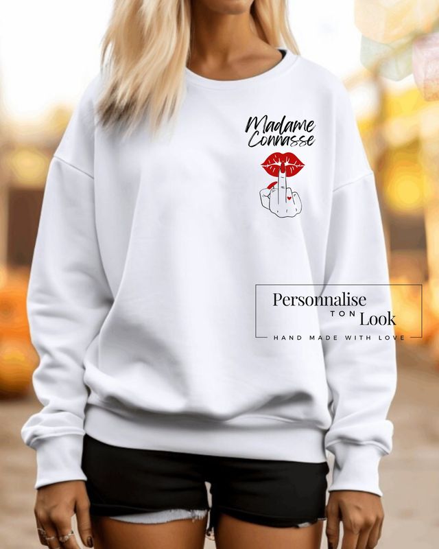 Transfert textile Madame connasse Fuck